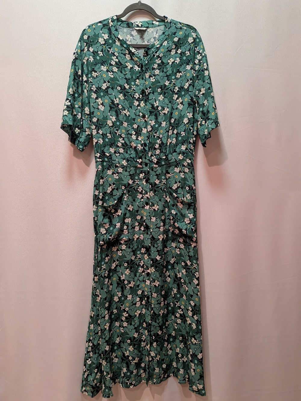 THE KIT green Floral Midi Dress - Brand: